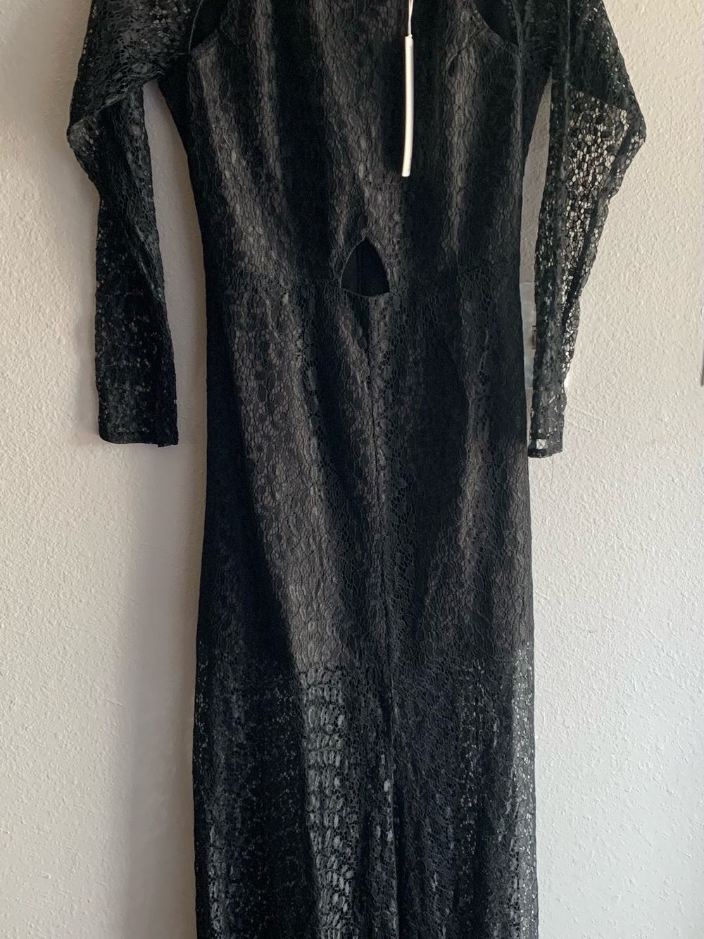 Anthropologie Line & Dot Black Lace Long Sleeve Dress NWT S